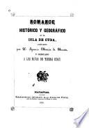 Romance histórico y geográfico de la isla de Cuba