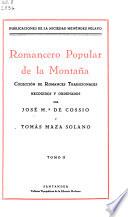 Romancero popular de la Montaña