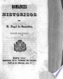 Romances históricos de D. Angel de Saavedra, duque de Rivas