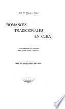 Romances tradicionales en Cuba