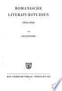 Romanische Literaturstudien, 1936-1956