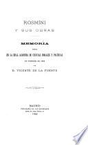 Rosmíni y sus obras