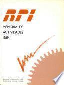 Rpi Memoria de Actividades 1989