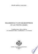 Salamanca y los salmantinos en las fuentes árabes