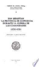 San Sebastián y la provincia de Guipúzcoa durante la guerra de las Comunidades (1520-1521)