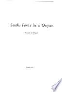Sancho Panza lee el Quijote