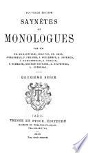 Saynètes et monologues