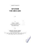 Schaum's Outline of Spanish Vocabulary