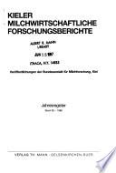 Schriftenreihe der Versuchs- und Forschungsanstalt für Milchwirtschaft in Kiel