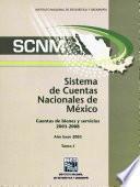 SCNM. Sistema de Cuentas Nacionales de México. cuentas de bienes y servicios 2003 - 2008. año base 2003. Tomo I