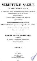 Scripturae Sacrae cursus completus