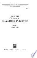 Scritti in onore di Salvatore Pugliatti: Scritti vari