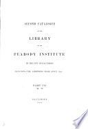 Second catalogue, including the additions made since 1882