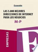 Sectores M-P - Las 5.000 mejores direcciones de internet para los negocios.