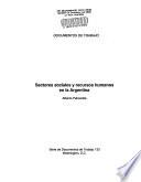 Sectores sociales y recursos humanos en la Argentina