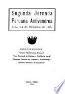 Segunda Jornada peruana antivenéroa, Lima, 2-9 do diciembre de 1943