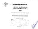 Segundo censo nacional de habitación urbana, 1961; cifras preliminares