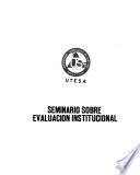 Seminario sobre Evaluación Institucional