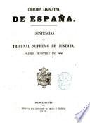 Sentencias del Tribunal Supremo de justicia