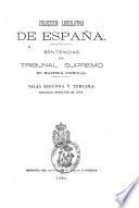 Sentencias del Tribunal supremo de justicia