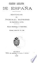 Sentencias del Tribunal Supremo en materia civil