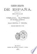 Sentencias del Tribunal Supremo en materia criminal