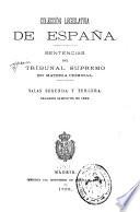 Sentencias del Tribunal Supremo en materia criminal