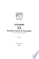 Serie Anales de la Reunión Anual de Etnología