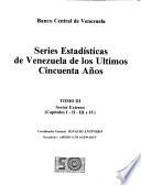 Series estadísticas de Venezuela de los ultimos cincuenta años