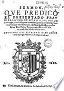 Sermón que predico el presentado fray Hieronymo de velasco, lector de theologia ; a las obsequias funerales, que el Convento de Santo Domingo de Ossuna hizo a la Magestad del Rey Nuestro Senor Don Philipe Tercero, que està en el cielo, en 30 de abril deste ano de 1621