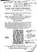 Sermones del Aduiento, con sus festiuidades, y santos