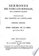 Sermones del P. --- de la extinguida compañía llamada de Jesús