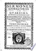 SERMONES EXORNATORIOS Y DE QUARESMA