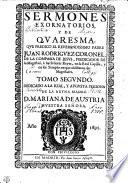 SERMONES EXORNATORIOS Y DE QVARESMA.