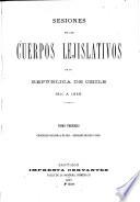Sesiones de los cuerpos lejislativos de la República de Chile