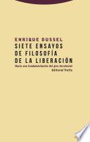 Siete ensayos de filosofía de la liberación