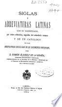 Siglas y abreviaturas latinas con su significado, por orden alfabético