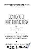Significado de Pedro Henríquez Ureña