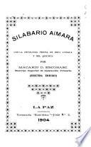 Silabario aimara con la ortología propia de esta lengua y del quichua