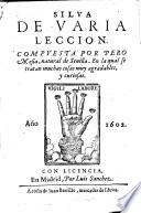 Silva de varia leccion