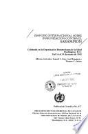 Simposio Internacional sobre Inmunización contra el Sarampión