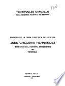 Sinopsis de la obra científica del doctor José Gregorio Hernández