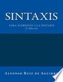 Sintaxis/ Syntax