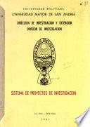 Sistema de proyectos de investigación
