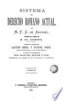 Sistema del derecho romano actual, 2