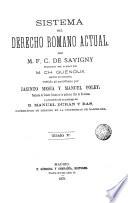 Sistema del derecho romano actual, 5