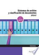 Sistemas de archivo y clasificación de documentos