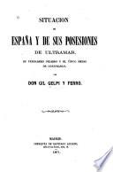 Situación de España y de sus posesiones de ultramar