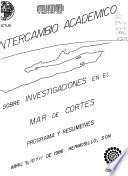 Sobre investigaciones en el mar de Cortes