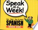 Speak in a Week Spanish